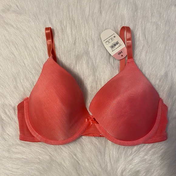 Secret‎ Treasures Bra Womens Size 34D Pink T-Shirt Underwire Thin Padding - Picture 1 of 7